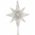 Alpine Transparent LED 11 In. Star Christmas Tree Topper COR212WT-TM Perspective: front