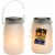 Alpine 4 In. Dia. Dancing Flame LED Solar Glass Jar Patio Lantern (Set of 2) Perspective: front