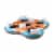 Bestway Hydro-Force Rapid Rider 4 Person Inflatable River Tube Lounger, Orange Perspective: front