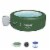 Coleman SaluSpa 6 Person Round Portable Inflatable Outdoor Hot Tub Spa, Green Perspective: front