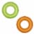 H2OGo! Frosted Neon Swim Ring - Assorted Perspective: front