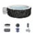 Bestway SaluSpa Hollywood EnergySense Luxe AirJet Inflatable Hot Tub, Black Perspective: front