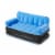 Bestway Multi Max Inflatable Air Couch or Double Bed with AC Air Pump, Blue Perspective: front