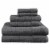 Spa Check Quiet Shade Textured Bath Towel Set Perspective: front