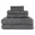 Seymour Textured Basketweave Quiet Shade Bath Towel Set Perspective: front