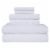 Seymour Textured Basketweave White Bath Towel Set Perspective: front