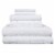 Odessa Jacquard Geo Panes White Bath Towel Set Perspective: front