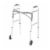 Deluxe Two Button Folding Walker with 5  Wheels Perspective: front