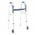drive Aluminum Flame Blue Folding Walker Adjustable Height up to 350 lbs 32 to 39 H Perspective: front