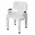 Drive Medical Premium Series Shower Chair with Back and Arms Perspective: front