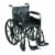 Drive Medical ssp216dfa-sf Silver Sport Reclining Wheelchair with Elevating Leg Rests Perspective: front