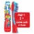 Colgate Pokemon Toothbrushes for Kids with Extra Soft Bristles and Suction Cup Perspective: front
