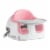 Bumbo Baby Toddler Adjustable Height 3-in-1 Non-Slip Booster Seat, Light Pink Perspective: front