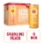IZZE No Sugar Added Peach Sparkling Juice Beverage Blend Perspective: front