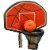 JumpKing Trampoline Basketball Hoop with Attachment and Inflatable Basketball Perspective: front