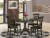 HLCA5-CAP-W 5 Pc nook Dining set-breakfast nook-Table and 4 dinette Chairs. Perspective: front