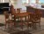 MLDU7-MAH-LC 7 Pc Kitchen nook Dining set-Kitchen Table and 6 Dining Chairs Perspective: front