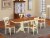 NAAN5-WHI-W 5 PcKitchen nook Dining set - Dining Table and 4 Kitchen Chairs Perspective: front