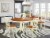 PLAN5-WHI-W 5 Pc Dinette set - Kitchen dinette Table and 4 dinette Chairs Perspective: front