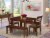 5 Pc dinette set-small Dining Tables and 2 Dining Chairs and 2 Benches Perspective: front