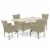 OSBK5-03A 5Pc Outdoor-Furniture Natural Color Wicker Dining Set Perspective: front