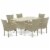 OSBK7-03A 7Pc Outdoor-Furniture Natural Color Wicker Dining Set Perspective: front
