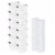 Sterilite 27 Quart Latch Lid Tote, 12 Pack, and 6 Quart Latch Lid Tote, 24 Pack Perspective: front