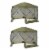 Clam Quick Set Escape Portable Camping Outdoor Gazebo Canopy Shelter (2 Pack) Perspective: front