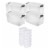 Sterilite 70 Quart Ultra Storage Container Box (4 Pack) & 6 Quart Tote (12 Pack) Perspective: front