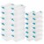 Sterilite Clear Medium Storage Tote, 12 Pack, and Large Storage Tote, 12 Pack Perspective: front
