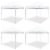 Caravan Canopy Pro 2 10 x 10 Foot Straight Leg Instant Canopy, White (4 Pack) Perspective: front
