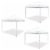 Caravan Canopy Pro 2 10 x 10 Foot Straight Leg Instant Canopy, White (3 Pack) Perspective: front