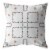 Flower Box Suede Blown And Closed Pillow White Perspective: front