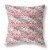 Lily Garden Stripes Broadcloth Blown And Closed Pillow In Red White Perspective: front