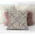 Jahan Paisley Faux Suede Throw Fabric Pillow in Green Peach Yellow 16x16 Perspective: front