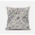 Fall Patch Snowflowers Suede Zippered Pillow With Insert In Dark Green Peach Perspective: front