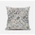 Fall Patch Snowflowers Suede Zippered Pillow With Insert In Dark Green Peach Perspective: front