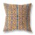 Loyalty And Love Suede Zippered Pillow W Insert In Brown And Yellow Perspective: front