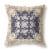 Rose Box Suede Zippered Pillow W Insert By Amrita Sen In Yellow And Navy Perspective: front