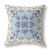 Rose Box Broadcloth Indoor Outdoor Blown And Closed Pillow In Off White Blue Perspective: front