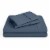 Bare Home Ultra-Soft Double Brushed Sheet Set - Bering Sea, Full Perspective: front