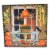 Halloween Gallery Jack-O-Lantern Porch Wood Crows Leaves Table F21091 Perspective: front
