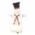 Round Top Collection Snowman Bell Lg Metal Christmas Classic Top Hat C21007 Perspective: front
