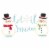 Round Top Collection Snowman Centerpiece Metal Christmas Let It Snow C21074 Perspective: front