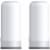 WBM Home Replacement Water Filter, Activated Carbon Filter, Purifies 99% | 2 Packs – White Perspective: front