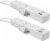 Extension Cord Socket 5.9 ft, Surge Protector Power Strip with 2 USB – 2 PCS Perspective: front