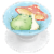 Popsockets Popgrip - Sleepy Frog Perspective: front