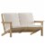 Charlestown All-Weather Poly Resin Wood Adirondack Style Deep Seat Patio Loveseat Perspective: front