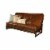 Kodiak Furniture Full-size Futon Cover in Saddle Brown Faux Leather Perspective: front