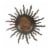 Copper and Gold Tone 16 Inch Diameter Metal Sun Wall Plaque Perspective: front